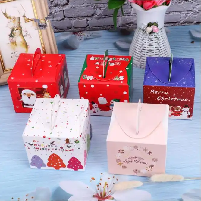 package cookies boxes kids party decoration xmas paper gift box