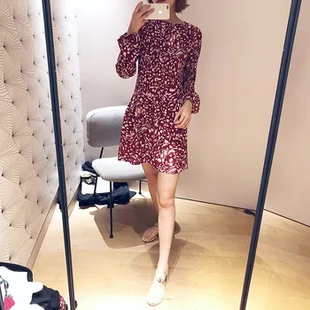 Women Dress Sweet Print Slim Long Sleeve Women's Dress
Women Dress Sweet Print Slim Long Sleeve Women's Dress