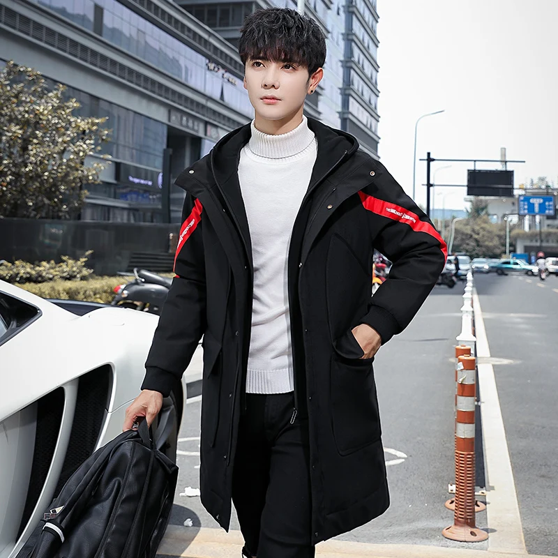 2019 Brand clothing men's jacket parkas hooded thick mid-long balck parka Korean fashion hip hop male outwear plus size M-3XL
2019 Brand clothing men's jacket parkas hooded thick mid-long balck parka Korean fashion hip hop male outwear plus size M-3XL