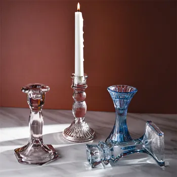 Glass Creative Candlestick Nordic Style Simple Pillar Candlestick Living Room Dining Table Portavelas Home Decoration EB5
Glass Creative Candlestick Nordic Style Simple Pillar Candlestick Living Room Dining Table Portavelas Home Decoration EB5