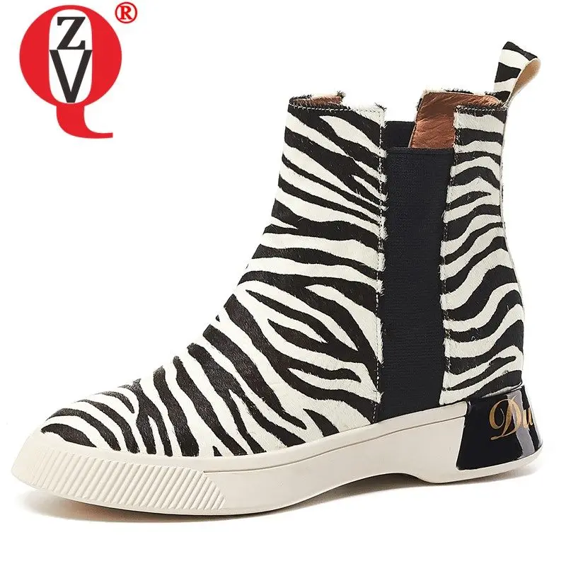 ZVQ cool women's shoes Stripe pattern horse hair motorcycle boots 2019 winter plush black leather Flat platform Martin boots
ZVQ cool women's shoes Stripe pattern horse hair motorcycle boots 2019 winter plush black leather Flat platform Martin boots