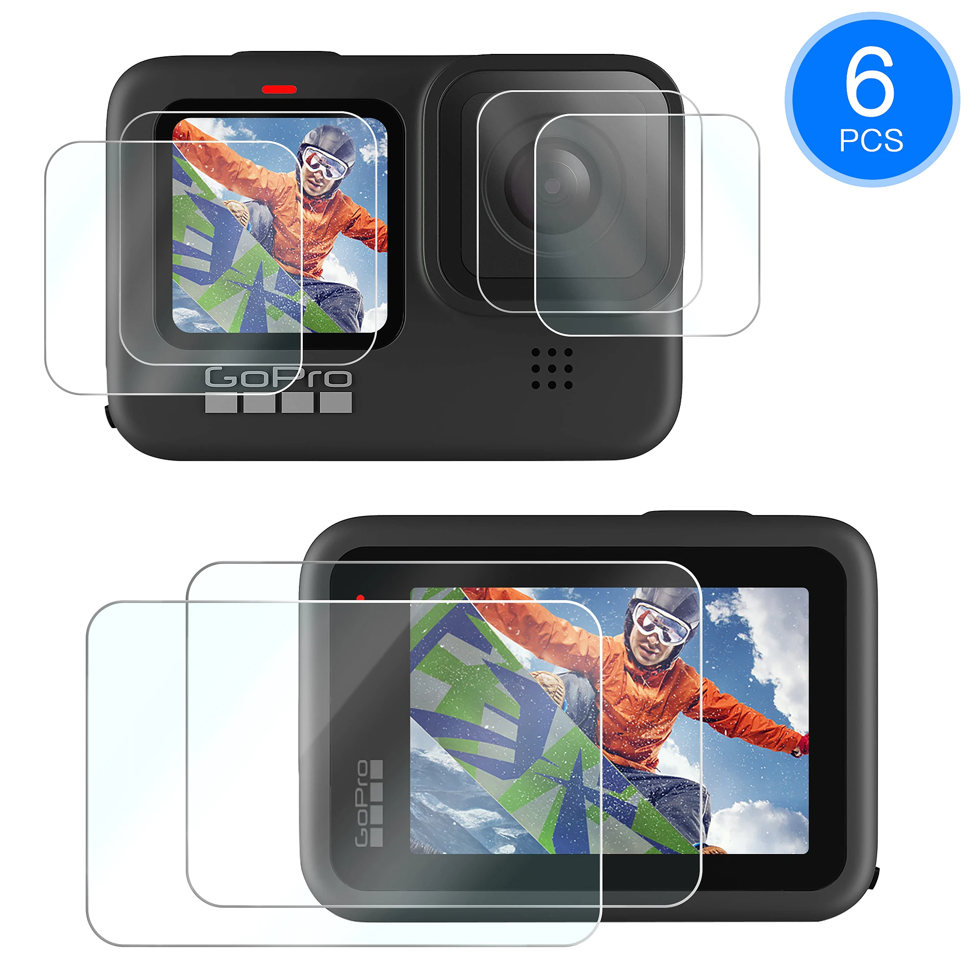 Gopro Hero 9 Screen Lens Protector Tempered Glass 6PCS High Definition Ultra-Thin Anti-Fingerprint Action Camera Accessories
Gopro Hero 9 Screen Lens Protector Tempered Glass 6PCS High Definition Ultra-Thin Anti-Fingerprint Action Camera Accessories