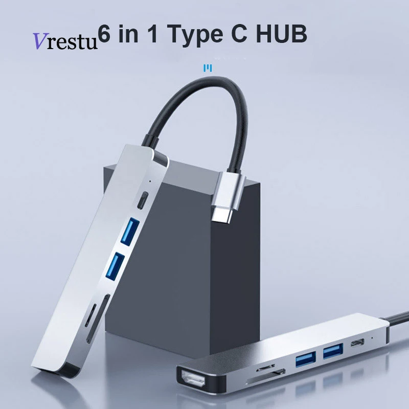 USB C Hub PD Charging Type C Dock HDMI USB 3.0 Docking Station 2 USB 3.0 Splitter Hab Adapter for iPad Macbook Pro 4K SD TF Card
USB C Hub PD Charging Type C Dock HDMI USB 3.0 Docking Station 2 USB 3.0 Splitter Hab Adapter for iPad Macbook Pro 4K SD TF Card