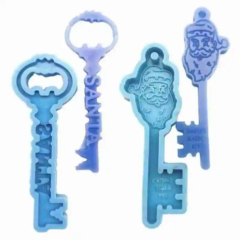 Christmas Theme Key Shape Epoxy Resin Mold Keychain Silicone Mould DIY Crafts Polymer Jewelry Pendant Making Tools
Christmas Theme Key Shape Epoxy Resin Mold Keychain Silicone Mould DIY Crafts Polymer Jewelry Pendant Making Tools