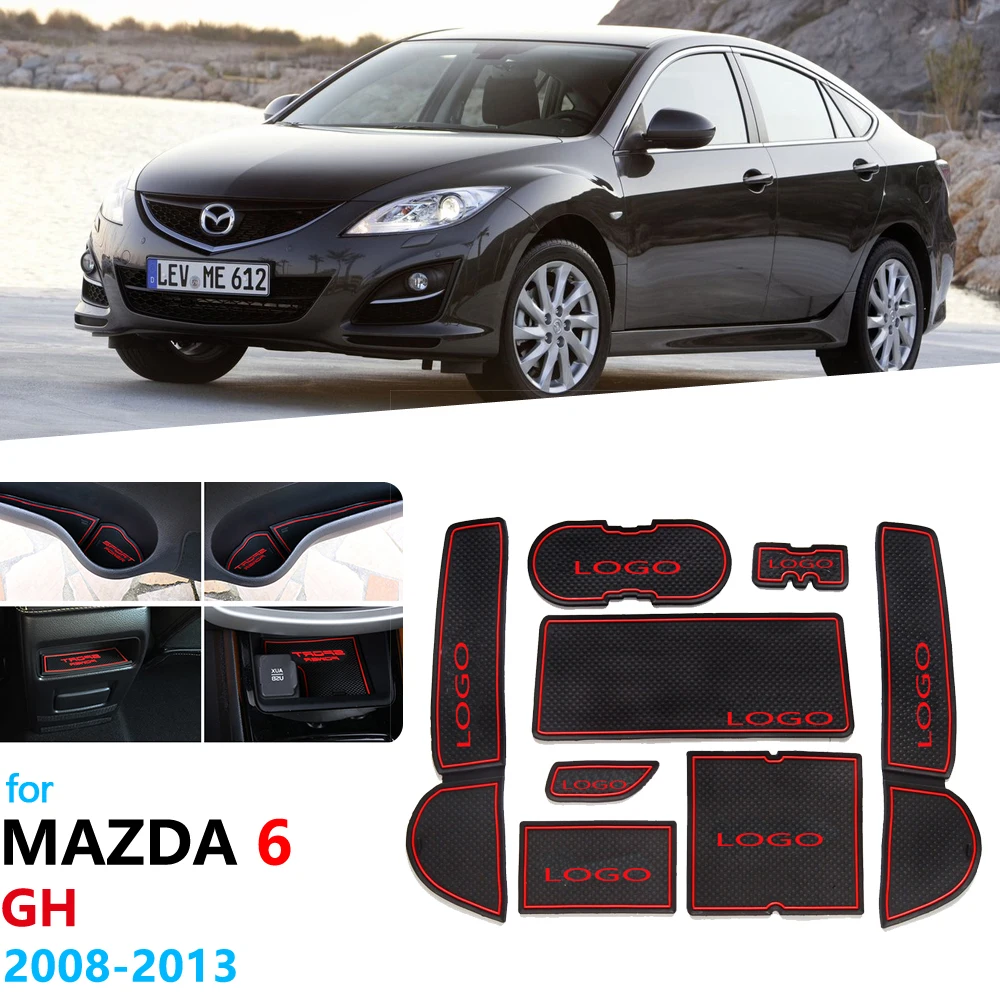 Противоскользящий резиновый коврик для подстаканника Mazda 6 GH 2008 ~ 2013 аксессуары