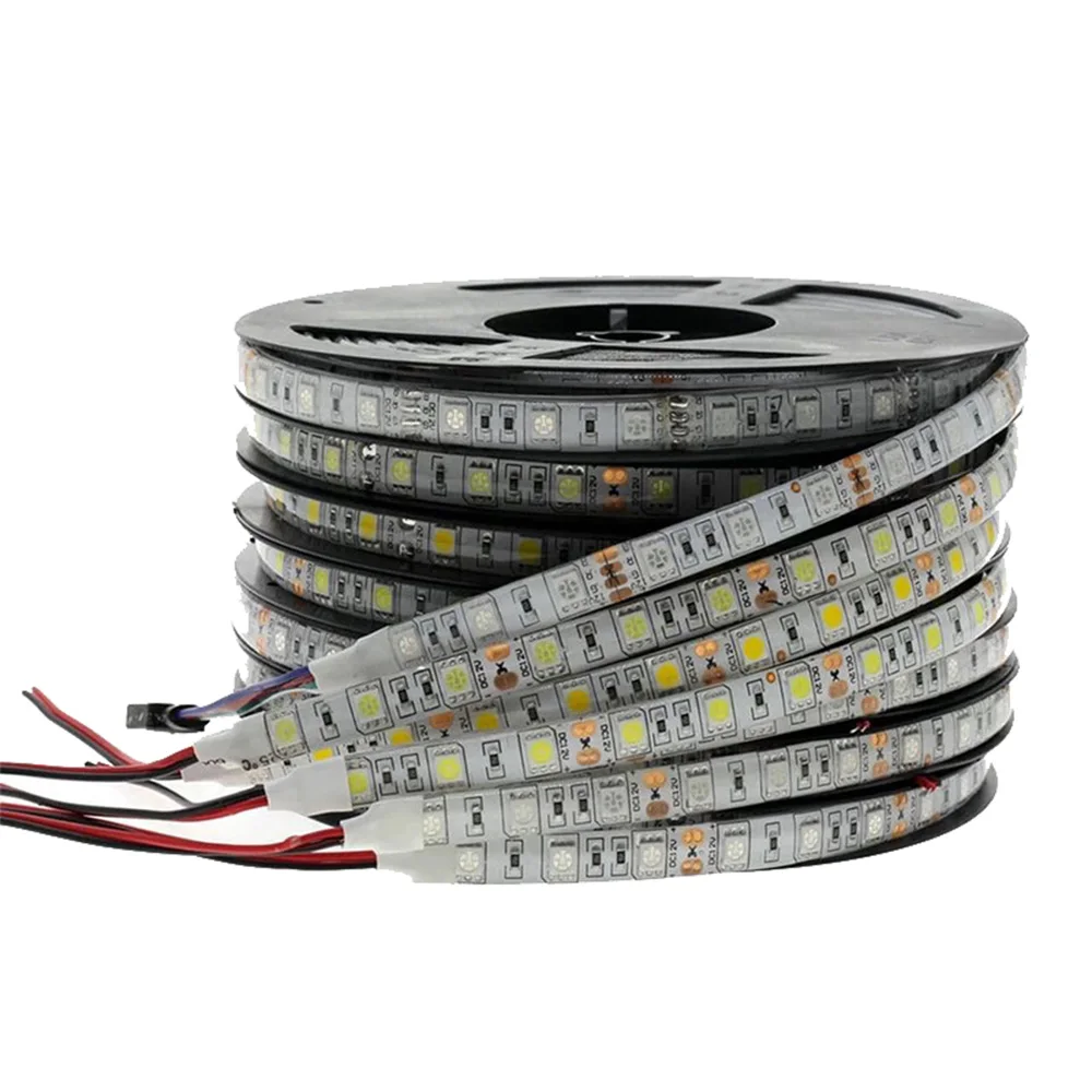 LED Strip 5050 RGB Single Color Flexible LED Light RGB 5050 LED Strip Fita LED Light Strips Flexible 60/120Leds/M DC12V/24v
LED Strip 5050 RGB Single Color Flexible LED Light RGB 5050 LED Strip Fita LED Light Strips Flexible 60/120Leds/M DC12V/24v