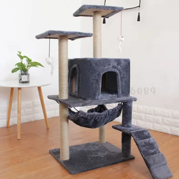 Cat Climbing Frame Sisal Scratching Plate Litter Tree Solid Wood Large Toy with Nest Jumping Pet Suppliesfor cats cat toy
Cat Climbing Frame Sisal Scratching Plate Litter Tree Solid Wood Large Toy with Nest Jumping Pet Suppliesfor cats cat toy