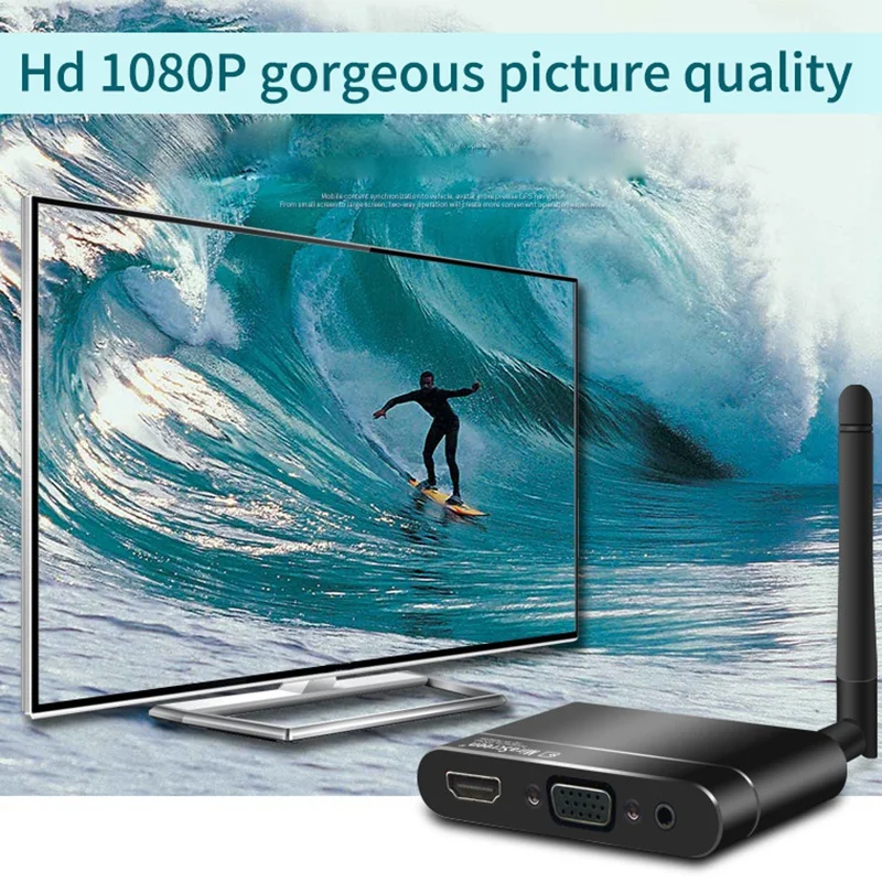 Wireless WiFi Display Dongle 1080P HD HDMI AV VGA Receiver TV Stick Adapter for iPhone XR IOS Android Phone 
Wireless WiFi Display Dongle 1080P HD HDMI AV VGA Receiver TV Stick Adapter for iPhone XR IOS Android Phone