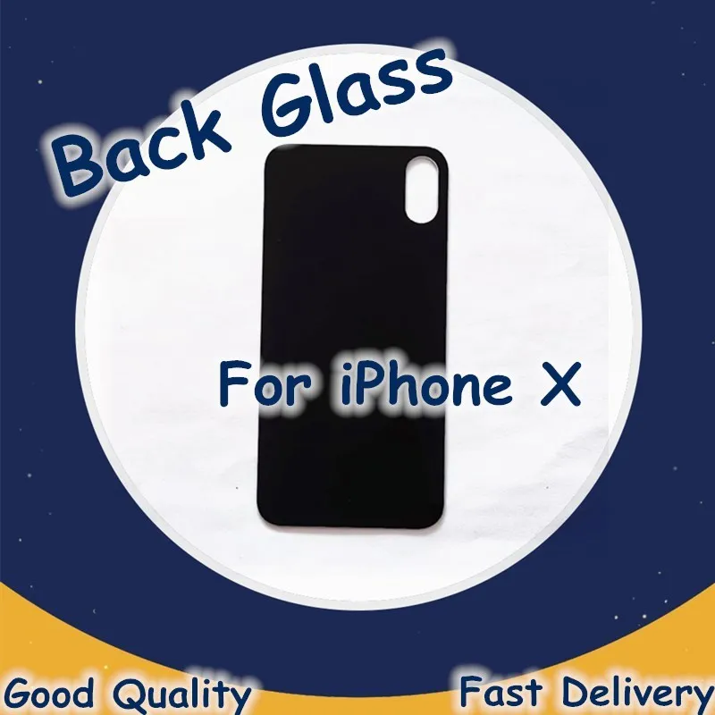 1PCS Back Glass For iphone X Back Housing Battery Cover Rear Door Glass Back Glass For iphoneX Glass Replacement Repair Parts
1PCS Back Glass For iphone X Back Housing Battery Cover Rear Door Glass Back Glass For iphoneX Glass Replacement Repair Parts
