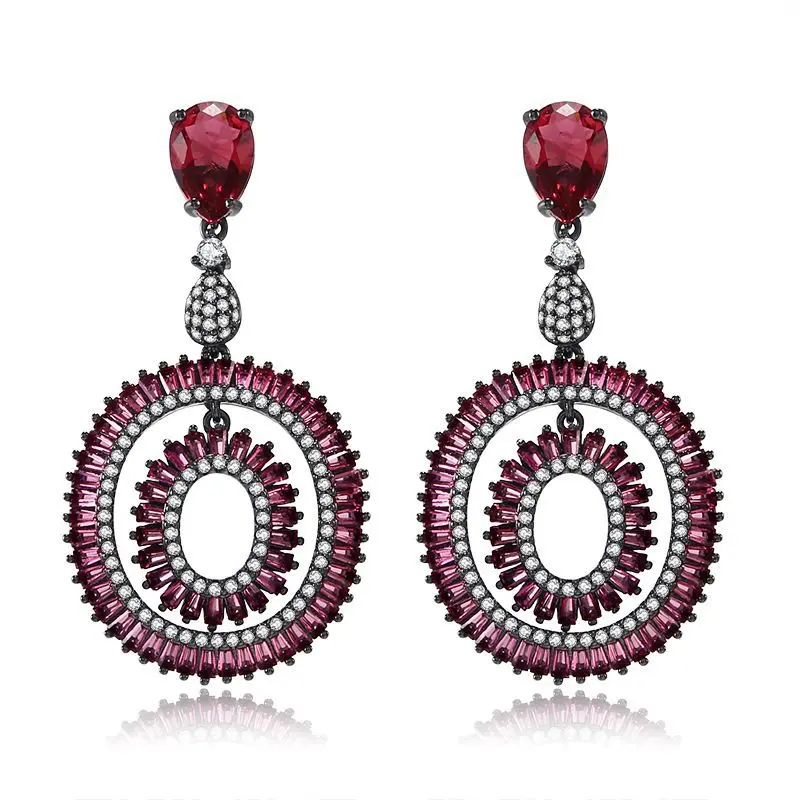 EYER Fashion Multicolor AAA Cubic Zirconia Double Round Circle Temperament Dangle Drop Earrings For Women Ear Jewelry
EYER Fashion Multicolor AAA Cubic Zirconia Double Round Circle Temperament Dangle Drop Earrings For Women Ear Jewelry