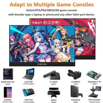 PORPOISE 15.6“ USB 3.1 Type-C screen portable monitor for Ps4 Switch Xbox Huawei phone gaming monitor Laptop LCD display
PORPOISE 15.6“ USB 3.1 Type-C screen portable monitor for Ps4 Switch Xbox Huawei phone gaming monitor Laptop LCD display