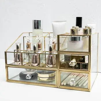 Large Acrylic Transparent Gold Edge Luxury Makeup Organizer Lipstick Holder Cosmetic Jewelry Box Holder Storage
Large Acrylic Transparent Gold Edge Luxury Makeup Organizer Lipstick Holder Cosmetic Jewelry Box Holder Storage