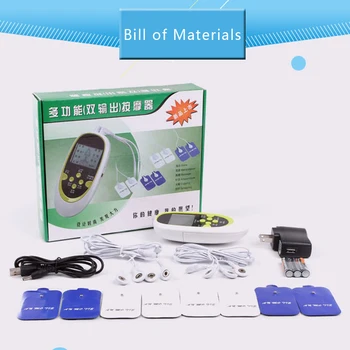 New Multi-functional dual-output Tens Acupuncture Relax Muscle Therapy Pulse Massager with 8 Electrode Pads+2 Four Way Wire
New Multi-functional dual-output Tens Acupuncture Relax Muscle Therapy Pulse Massager with 8 Electrode Pads+2 Four Way Wire