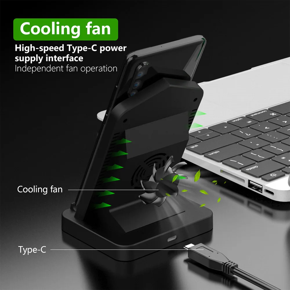 KISSCASE Wireless Charger Quick Charger Stand Dock for iPhone XS Max XR X 8Plus for Samsung S9Plus S8 S10 5W 7.5W 10W With Fan
KISSCASE Wireless Charger Quick Charger Stand Dock for iPhone XS Max XR X 8Plus for Samsung S9Plus S8 S10 5W 7.5W 10W With Fan