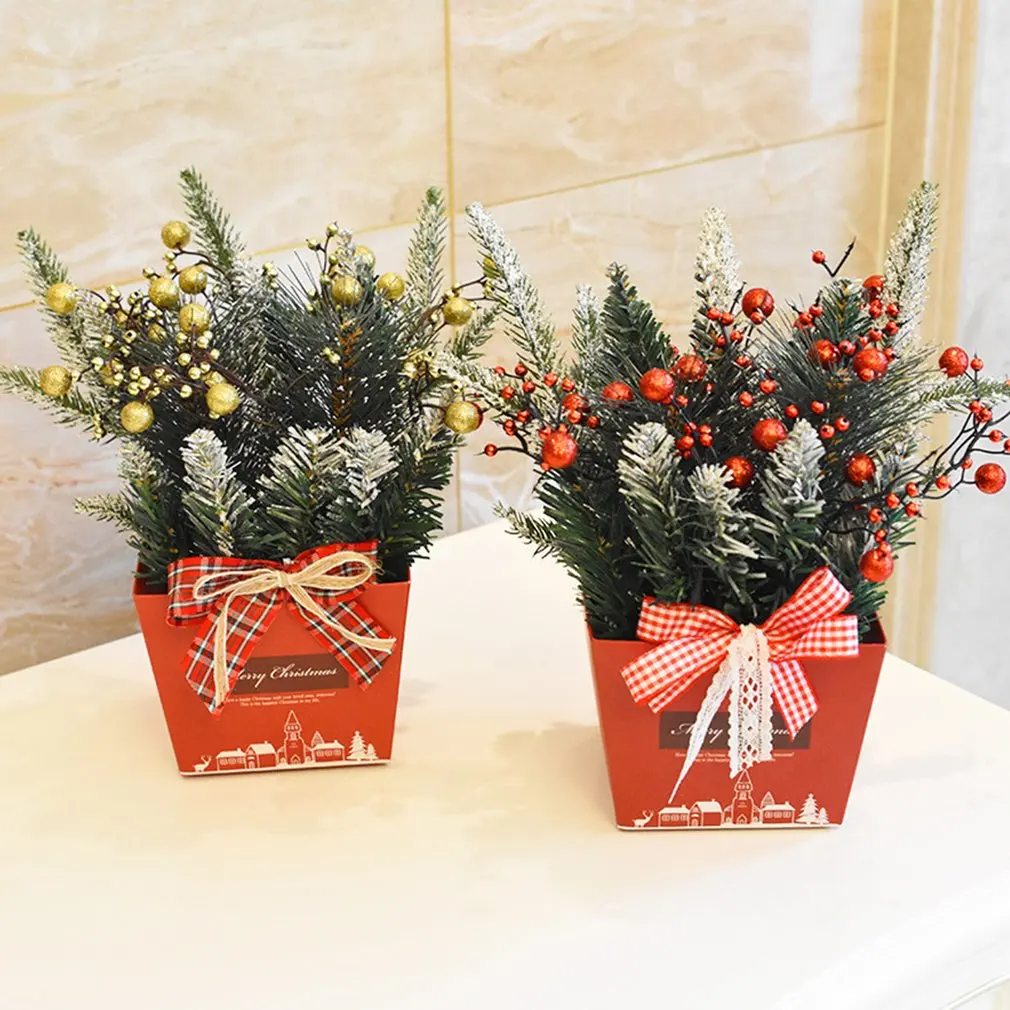 Creative Christmas Decorations Simulation Mini Christmas Tree Small Desktop Christmas Bonsai New Year Decor Tree Gift for Home
Creative Christmas Decorations Simulation Mini Christmas Tree Small Desktop Christmas Bonsai New Year Decor Tree Gift for Home