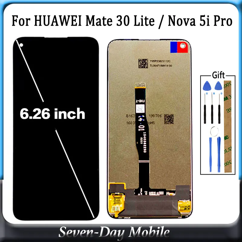 6.26inch For Huawei Mate 30 Lite LCD Display SPL-AL00 Screen+Touch Panel Digitizer For Huawei Nova 5i pro LCD SPN-TL00 SPN-AL00
6.26inch For Huawei Mate 30 Lite LCD Display SPL-AL00 Screen+Touch Panel Digitizer For Huawei Nova 5i pro LCD SPN-TL00 SPN-AL00