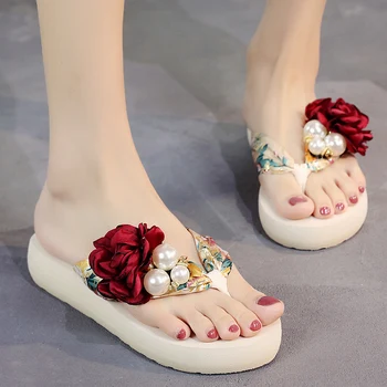 Flowers Women Sandals 2020 Summer Fashion Flip Flops Slippers Ladies Flat Slide Sandals Bohemia Beach Slipper Chaussures Femme 
Flowers Women Sandals 2020 Summer Fashion Flip Flops Slippers Ladies Flat Slide Sandals Bohemia Beach Slipper Chaussures Femme