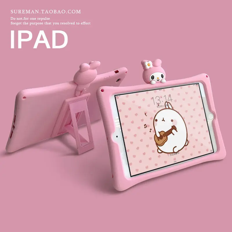 3D Cute Cartoons With Bracket Tablet Case Cover For iPad 2017 2018 Silicone Soft Shockproof Case For iPad mini 123 Air 123 Pro
3D Cute Cartoons With Bracket Tablet Case Cover For iPad 2017 2018 Silicone Soft Shockproof Case For iPad mini 123 Air 123 Pro