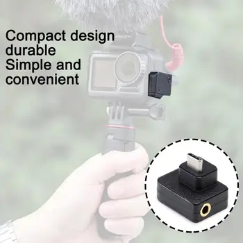 For DJI OSMO Action microphone 3.5mm/USB-C Adapter Plug OSMO Mount Action DJI Mic Accessories For TRS External Audio G4D9
For DJI OSMO Action microphone 3.5mm/USB-C Adapter Plug OSMO Mount Action DJI Mic Accessories For TRS External Audio G4D9