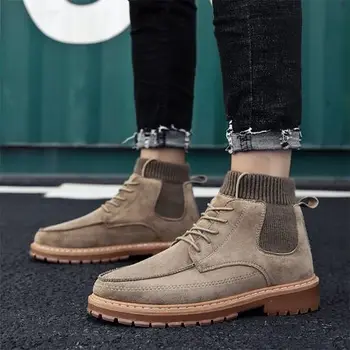 Martin boots autumn and winter tooling boots men's wild trend high to help men's boots wind shoes in the socks socks
Martin boots autumn and winter tooling boots men's wild trend high to help men's boots wind shoes in the socks socks