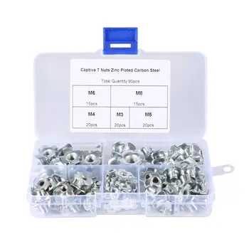 90PCS M3 M4 M5 M6 M8 Four Pronged T Nut Thread For Wood Insert Four Pronged Furniture Nuts Assortment Bolt Fastener Hardware
90PCS M3 M4 M5 M6 M8 Four Pronged T Nut Thread For Wood Insert Four Pronged Furniture Nuts Assortment Bolt Fastener Hardware
