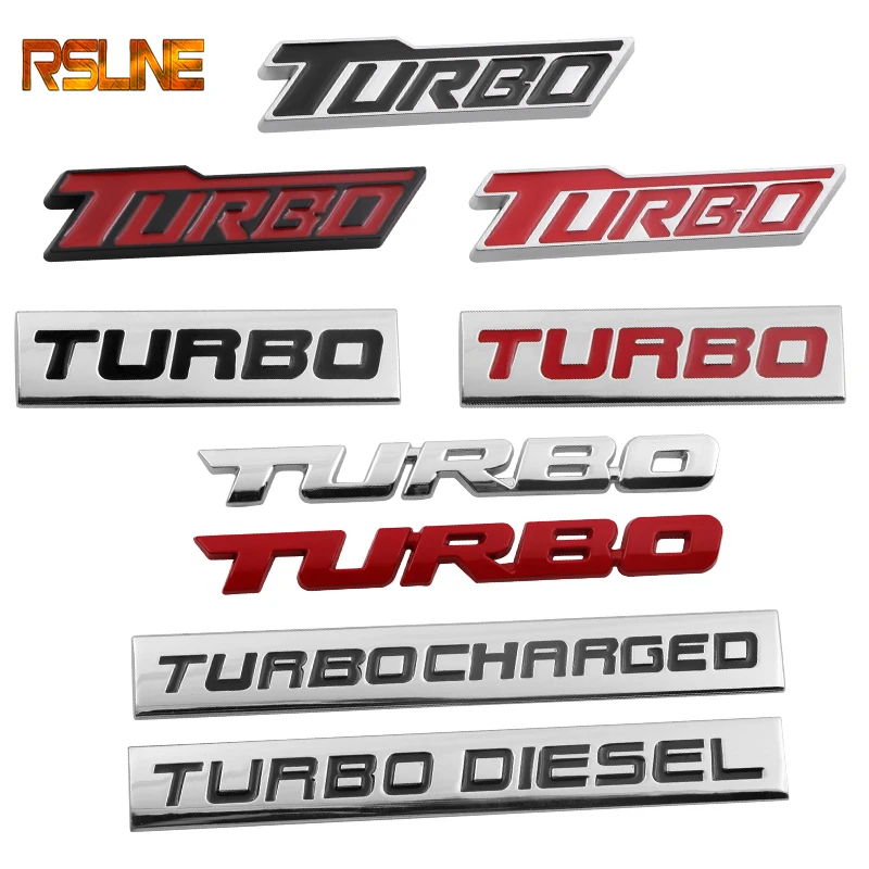 3D Car Styling Sticker Metal TURBO Emblem Body Rear Tailgate Badge For Ford Focus 2 3 ST RS Fiesta Mondeo Tuga Ecosport Fusion | Автомобили