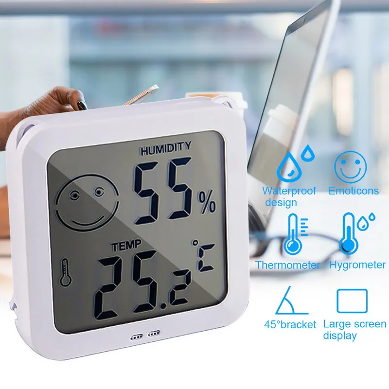 High Accuracy Digital Thermometer Hygrometer Temperature Humidity Gauge Monitor Indoor Electronic Weather Station Office Home
High Accuracy Digital Thermometer Hygrometer Temperature Humidity Gauge Monitor Indoor Electronic Weather Station Office Home