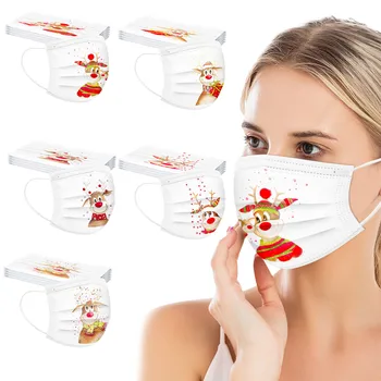 10 Pc Disposable Mask Adult Christmas Cartoon White Christmas Spunlace Cloth Breathable Embossed Маска Для Лица
10 Pc Disposable Mask Adult Christmas Cartoon White Christmas Spunlace Cloth Breathable Embossed Маска Для Лица