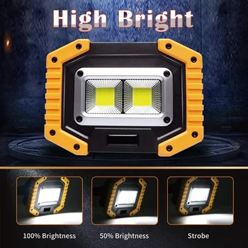 7000lm Super Bright Led Work Light 100W Rechargeable Led Portable Spotlight COB Flood Lights Outdoor Emergency Lamp
7000lm Super Bright Led Work Light 100W Rechargeable Led Portable Spotlight COB Flood Lights Outdoor Emergency Lamp