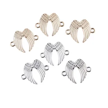 10pcs/pack Gold/Silver Color Angel Wings Lotus Snowflake Charms Connector For Unisex DIY Bracelet Necklace Jewelry Accessories
10pcs/pack Gold/Silver Color Angel Wings Lotus Snowflake Charms Connector For Unisex DIY Bracelet Necklace Jewelry Accessories