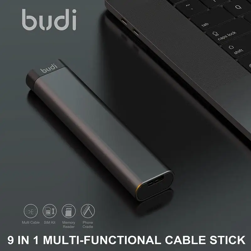 BUDI Multi-function Smart Adapter USB Data Cable Storage Box Multi-Cable 6 Types Cable SIM KIT TF Card Memory Reader StorageCase
BUDI Multi-function Smart Adapter USB Data Cable Storage Box Multi-Cable 6 Types Cable SIM KIT TF Card Memory Reader StorageCase