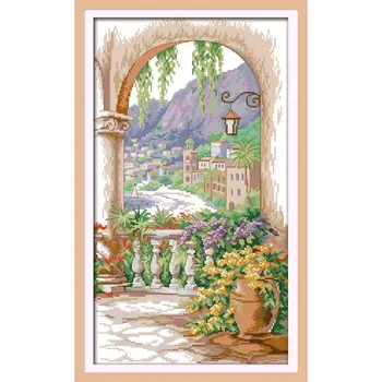 Courtyard scenery Painting Cross Stitch Kit 14ct 11ct Count Printing Canvas Stitching Embroidery DIY Needlework Home Decoration
Courtyard scenery Painting Cross Stitch Kit 14ct 11ct Count Printing Canvas Stitching Embroidery DIY Needlework Home Decoration