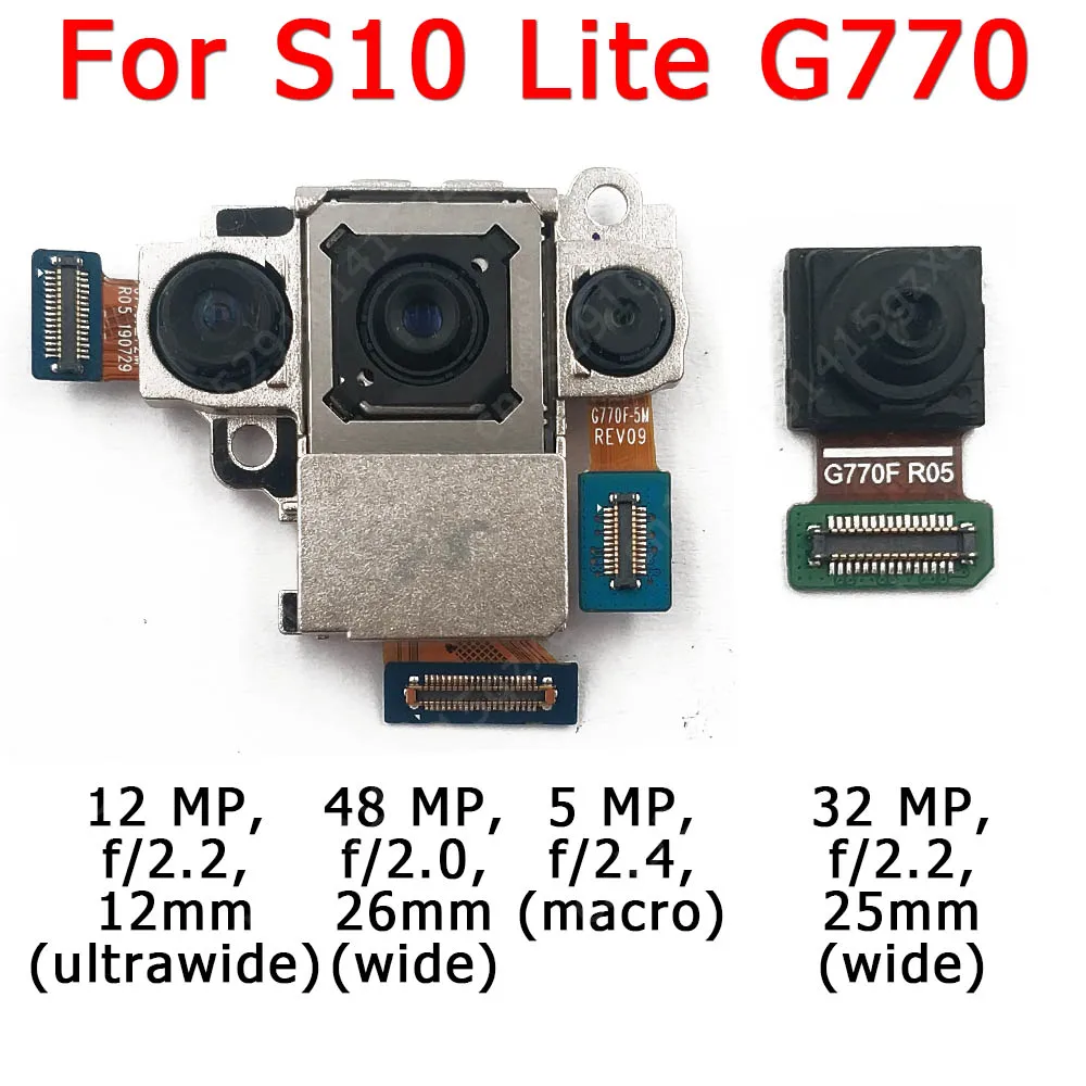 Front Rear Back Camera For Samsung Galaxy S10 Lite G770 Main Facing Frontal Camera Module Flex Replacement Spare Parts
Front Rear Back Camera For Samsung Galaxy S10 Lite G770 Main Facing Frontal Camera Module Flex Replacement Spare Parts