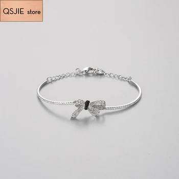 QSJIE High Quality SWA Elegant Bright Butterfly Knot Romantic Women's Bracelet Charming fashion jewelry
QSJIE High Quality SWA Elegant Bright Butterfly Knot Romantic Women's Bracelet Charming fashion jewelry