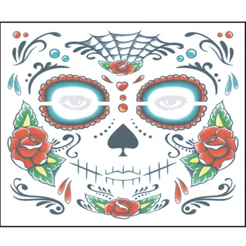 Facial makeup Sticker 2PCS Day Of The Dead de los Muertos Face Mask Sugar Skull Tattoo Beauty Tattoo Stickers
Facial makeup Sticker 2PCS Day Of The Dead de los Muertos Face Mask Sugar Skull Tattoo Beauty Tattoo Stickers