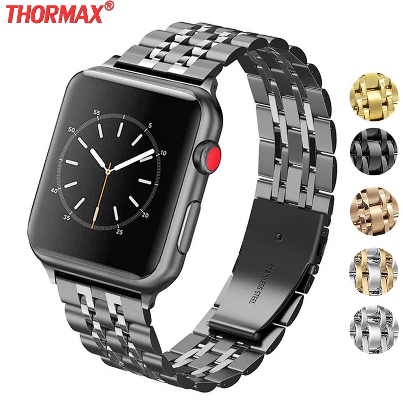 Браслет из нержавеющей стали для Apple Watch 5 4 полоса 42 мм браслет iwatch серии 3 2 44