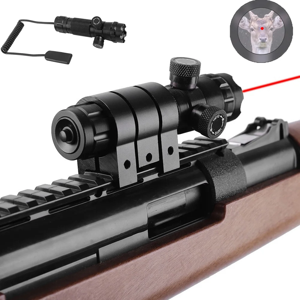 Tactical Red Dot Laser Pointer Sight Adjustable Switch Gun Laser with 20mm Rail Mount for Hunting Shooting Rifle Accessories
Tactical Red Dot Laser Pointer Sight Adjustable Switch Gun Laser with 20mm Rail Mount for Hunting Shooting Rifle Accessories