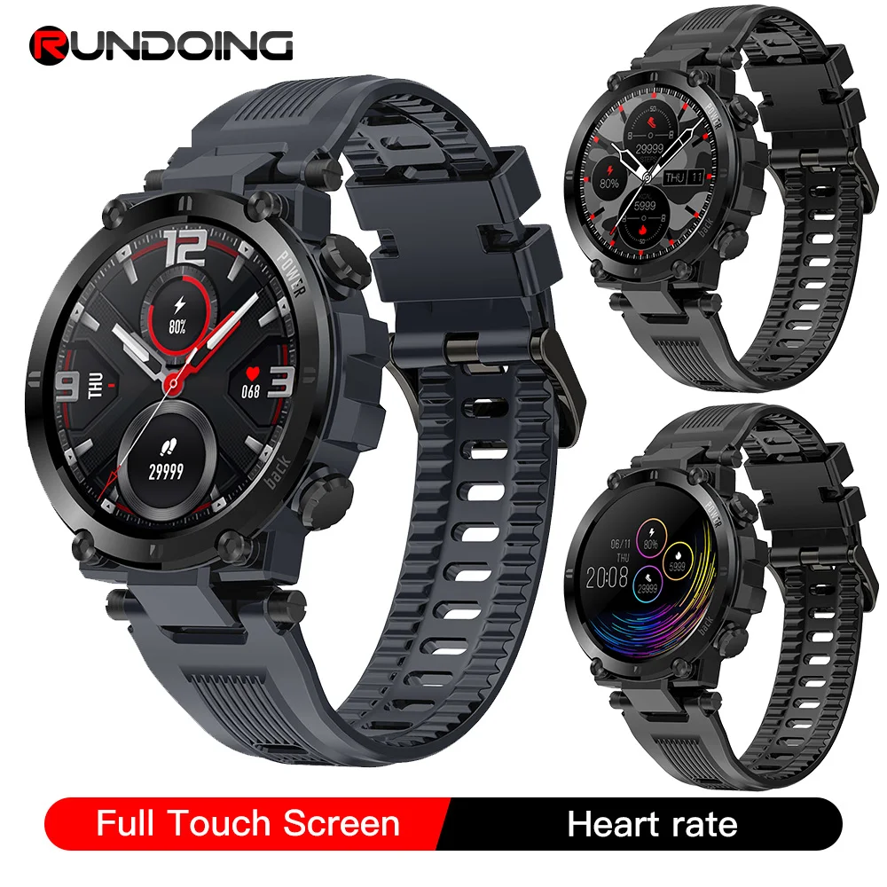 RUNDOING D13 smart watch men HD Full Touch Screen IP68 Waterproof Multi Sport Models smartwatch Long Standby For Android IOS
RUNDOING D13 smart watch men HD Full Touch Screen IP68 Waterproof Multi Sport Models smartwatch Long Standby For Android IOS