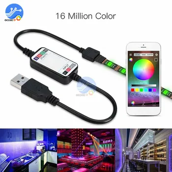 5V USB RGB Led Strip Light Bluetooth APP Remote Control 1M 2M 3M 4M 5M Smart RGB LED Lights for Smart Home Backlight
5V USB RGB Led Strip Light Bluetooth APP Remote Control 1M 2M 3M 4M 5M Smart RGB LED Lights for Smart Home Backlight