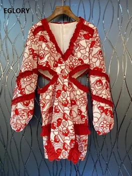 Hollow Out Sexy Party Club Dresses 2020 Spring Summer Women V-Neck Sweetheart Embroidery Long Sleeve Bodycon Dress Above Knee
Hollow Out Sexy Party Club Dresses 2020 Spring Summer Women V-Neck Sweetheart Embroidery Long Sleeve Bodycon Dress Above Knee