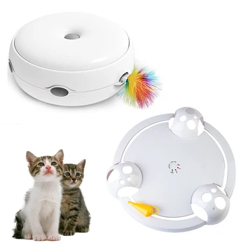 Cat Teaser Electronic Toy 360 Rotation Automatic Exercise Mice Catch Toy 3 Mode Switch Easy To Clean Cat Training Toy
Cat Teaser Electronic Toy 360 Rotation Automatic Exercise Mice Catch Toy 3 Mode Switch Easy To Clean Cat Training Toy