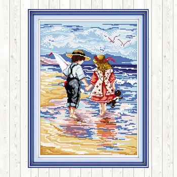 Hand In Hand 14ct 11ct Count Print Canvas Needlework Embroidery Patterns Cross Stitch Kits DIY Crafts Embroidery Kits Home Decor
Hand In Hand 14ct 11ct Count Print Canvas Needlework Embroidery Patterns Cross Stitch Kits DIY Crafts Embroidery Kits Home Decor