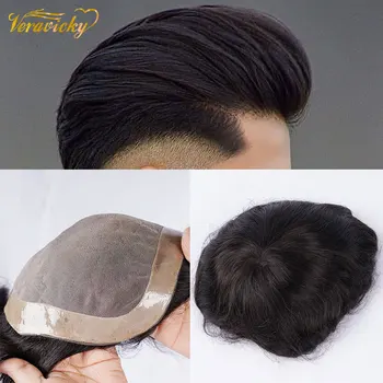 Men's Toupee Hair Mono with PU Durable Wigs for Men European Remy Human Hair Replacement Systems Hairpiece 10x8inch Hair Pieces
Men's Toupee Hair Mono with PU Durable Wigs for Men European Remy Human Hair Replacement Systems Hairpiece 10x8inch Hair Pieces