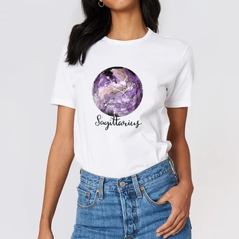 New T shirt Women Constellation Sagittarius Tshirt Streetwear Graphic Printing Top Spring Summer ropa mujer O-Neck T-shirts
New T shirt Women Constellation Sagittarius Tshirt Streetwear Graphic Printing Top Spring Summer ropa mujer O-Neck T-shirts