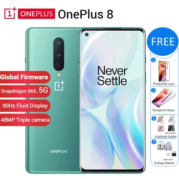 Global firmware Oneplus 8 5G Mobile Phone 12GB 256GB 6.55" 90Hz Snapdragon 865 48MP 30W 4300mAh NFC 8GB 128GB 5G Smartphone
Global firmware Oneplus 8 5G Mobile Phone 12GB 256GB 6.55" 90Hz Snapdragon 865 48MP 30W 4300mAh NFC 8GB 128GB 5G Smartphone
