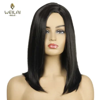 WEILAI Long Bob Synthetic Wig Middle Part Bob Straignt for Black Women Heat Resistant Fiber Hair natural wig
WEILAI Long Bob Synthetic Wig Middle Part Bob Straignt for Black Women Heat Resistant Fiber Hair natural wig