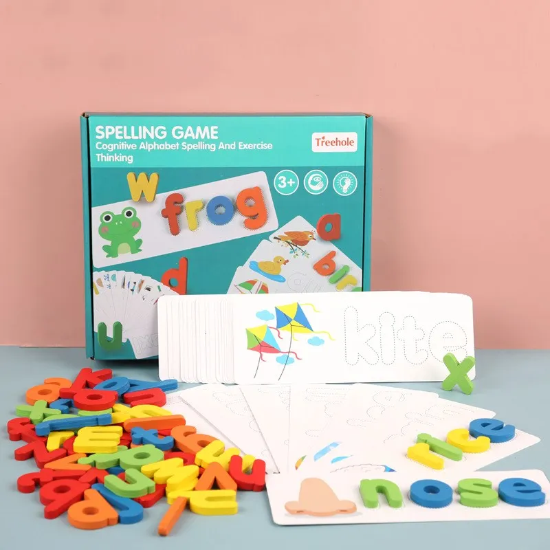 Spelling Words 26 Letters Wooden Set Children's Learning Puzzle Enlightenment Early Education Game Teaching Aid Practice Toys
Spelling Words 26 Letters Wooden Set Children's Learning Puzzle Enlightenment Early Education Game Teaching Aid Practice Toys