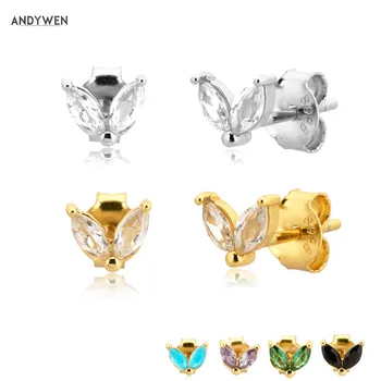 ANDYWEN 925 Sterling Silver Ovals Colorful Zircon Stud Earring Colordul Two Crystal Luxury Women Fashion Jewelry Fine Jewels 
ANDYWEN 925 Sterling Silver Ovals Colorful Zircon Stud Earring Colordul Two Crystal Luxury Women Fashion Jewelry Fine Jewels
