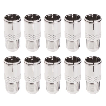 10 Pcs Quick Fit F Connector Male Plug To Female Adapter - Push On RF Coaxial
10 Pcs Quick Fit F Connector Male Plug To Female Adapter - Push On RF Coaxial