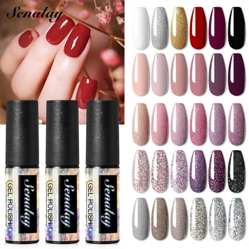 Senalay Gel Nail Polish Manicure set nail gel for Extention UV LED base top coat For nail art painting gel varnishes
Senalay Gel Nail Polish Manicure set nail gel for Extention UV LED base top coat For nail art painting gel varnishes